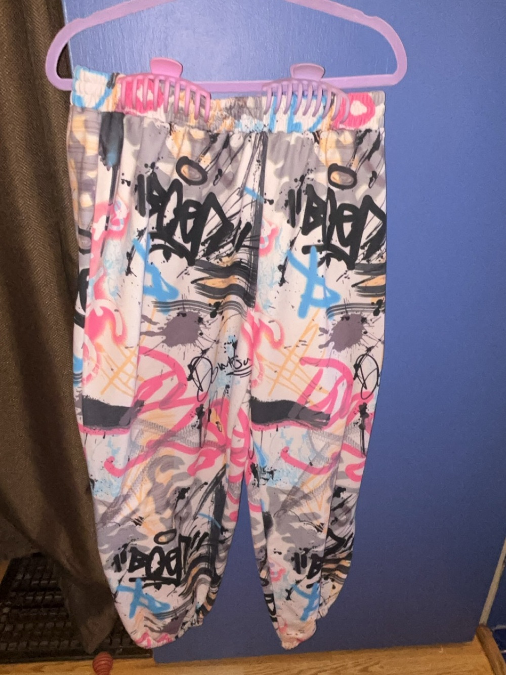 SHEIN Multicolor Graffiti Print Jogger Pants